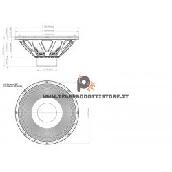 21NLW9001 Eighteen Sound Altoparlante woofer Subwoofer 1800W 21"