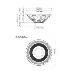 21NLW4000 Eighteen Sound Altoparlante woofer Subwoofer 1700W  21" 18Sound