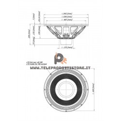 21NLW4000 Eighteen Sound Altoparlante woofer Subwoofer 1700W  21"