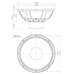 18iD Eighteen Sound Altoparlante woofer Subwoofer 1800W 18" 18Sound