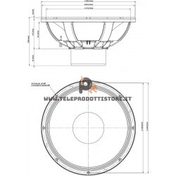 18NLW9601 Eighteen Sound Altoparlante Subwoofer 1800W 18"