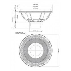 18NLW4100 Eighteen Sound Altoparlante Subwoofer 1500W 18" 18Sound