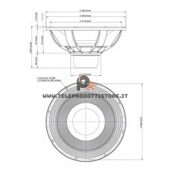 18NLW4100 Eighteen Sound Altoparlante Subwoofer 1500W 18"