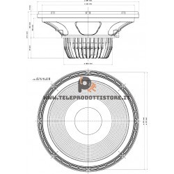 15NLW9500 Eighteen Sound Altoparlante woofer Subwoofer 1000W 15"