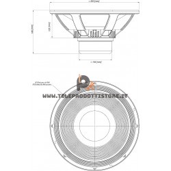 15NLW9401 Eighteen Sound Altoparlante woofer Subwoofer 1200W 15"