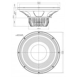 15NLW9300 Eighteen Sound Altoparlante woofer Subwoofer 1000W 15" 18Sound