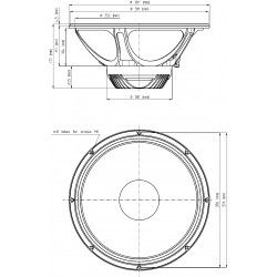 15ND830 Eighteen Sound  Altoparlante woofer 450W 15" 18Sound