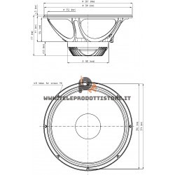 15ND830 Eighteen Sound  Altoparlante woofer 450W 15"