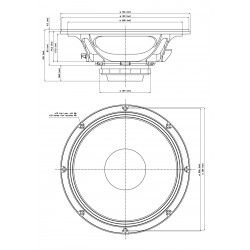 12NMB420 Eighteen Sound Altoparlante Woofer 300W 12" 18Sound