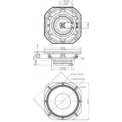 10NDA610 Eighteen Sound Altoparlante woofer Midrange 400W 10" 18Sound