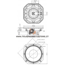 10NDA610 Eighteen Sound Altoparlante woofer Midrange 400W 10"
