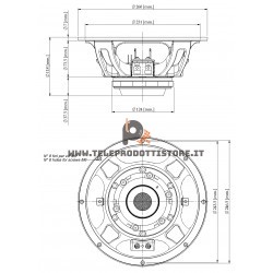 10NMB420 Eighteen Sound Altoparlante woofer mid-bass 350W  10"