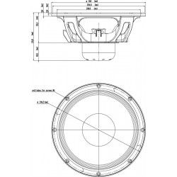 10NW650 Eighteen Sound Altoparlante woofer 300W 10" 18Sound