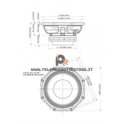 8NMB750 Eighteen Sound Altoparlante MidBass 350W 8"