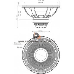 18TLW3000 Eighteen Sound Altoparlante woofer Subwoofer 1800W 18"