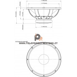18LW2400 Eighteen Sound Altoparlante woofer Subwoofer 1200W 18"