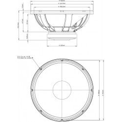 18LW1400 Eighteen Sound Altoparlante woofer Subwoofer 1000W 18" 18Sound