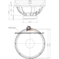 18LW1400 Eighteen Sound Altoparlante woofer Subwoofer 1000W 18"