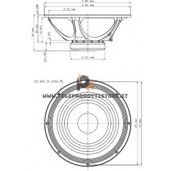 15W500 Eighteen Sound Altoparlante woofer 350W 15"