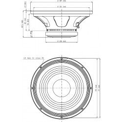 15MB700 Eighteen Sound Altoparlante Midbass 400W 15" 18Sound