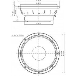 12MB1000 Eighteen Sound Altoparlante woofer Midbass 600W 12" 18Sound