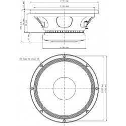12MB700 Eighteen Sound Altoparlante woofer Midbass 450W 12" 18Sound