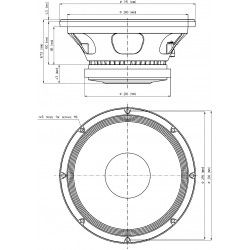 12MB600 Eighteen Sound Altoparlante woofer Midbass 450W 12" 18Sound