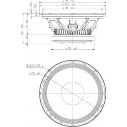 12MB650 Eighteen Sound Altoparlante woofer Midbass 400W 12" 18Sound