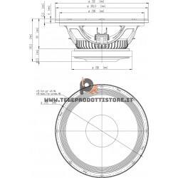 12MB650 Eighteen Sound Altoparlante woofer Midbass 400W 12"