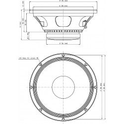 12W500 Eighteen Sound Altoparlante Woofer 350W 12" 18Sound
