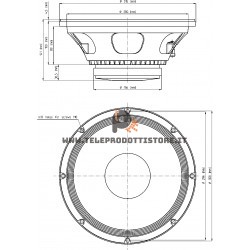 12W500 Eighteen Sound Altoparlante Woofer 350W 12"