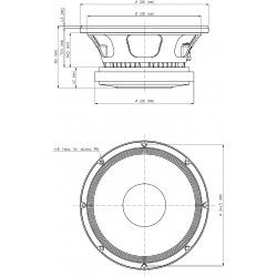 10M600 Eighteen Sound Altoparlante woofer mid-bass medio 500W 10" 18Sound