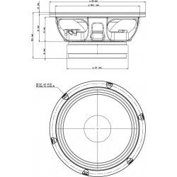 8MB500 Eighteen Sound Altoparlante Midbass 280W 8" 18Sound