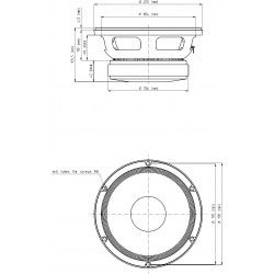 8M400F Eighteen Sound Altoparlante Midbass 250W 8" 18Sound