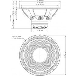 15NCX1000 Eighteen Sound Altoparlante Coassiale cx 1600W/260W 15" 18Sound