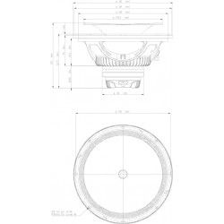 12NCX750H Eighteen Sound Altoparlante woofer Coassiale cx 800/240W 12" 18Sound