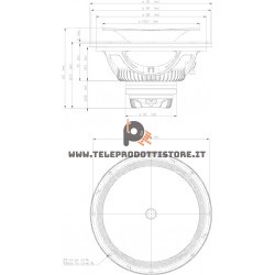 12NCX750H Eighteen Sound Altoparlante woofer Coassiale cx 800/240W 12"