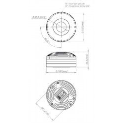ND3T Eighteen Sound Driver tweeter 220W Titanio 1,4" 18Sound