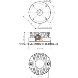 NSD1095N Eighteen Sound Driver tweeter 100W Nitruro di titanio 1"