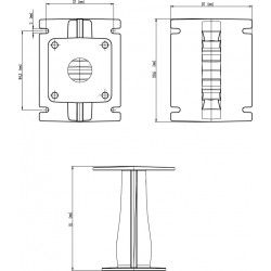 XG10 Eighteen Sound Guida d'onda in Alluminio 110°Hx10°V 1" 25,4 mm. 18Sound