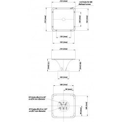 XR1064 Eighteen Sound Tromba Alluminio 1" 25,4 mm. copertura costante 60x40V12dB 18Sound