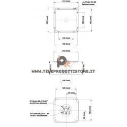 XR1064 Eighteen Sound Tromba Alluminio 1" 25,4 mm. copertura costante 60x40V12dB