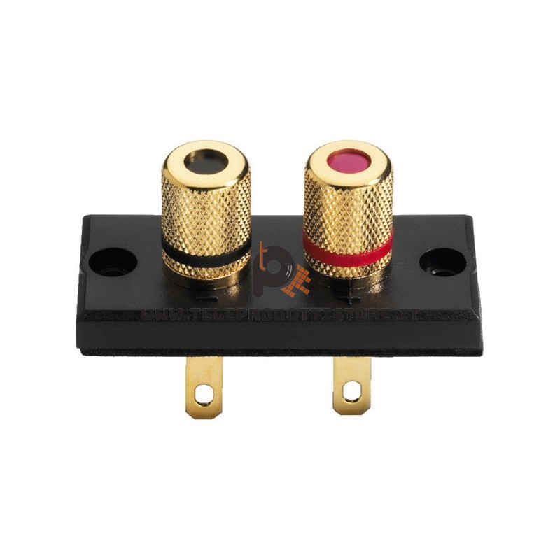 ST-925GM Monacor Morsetti terminali per casse a vite banane placcato oro banana