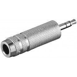 12421 Adattatore Jack da 6,3 mm Femmina a 3,5 mm Maschio Metallo Stereo