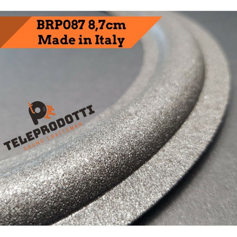 BRP087 Sospensione di ricambio per woofer midrange in foam bordo 87 mm. 8.7 cm.