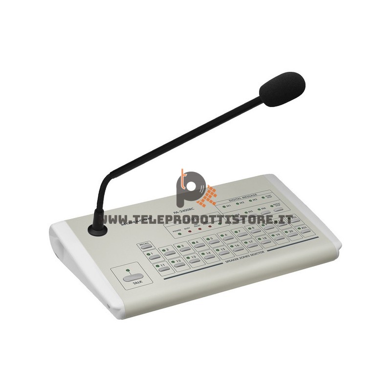 PA-2400RC Monacor Microfono paging PA da tavolo PA-2410Z PA-2420Z