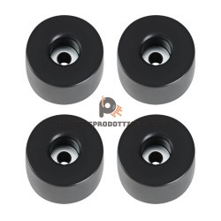 4911 KIT 4 Piedi per diffusori casse in gomma 38 x 25 mm. piede piedini supporto