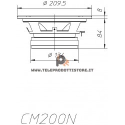 CM200N Ciare woofer 20 cm. 8" 250W altoparlante SPL CM-200N CM 200N