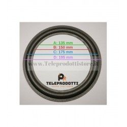 BRP200LK kit 2 Sospensioni di ricambio per woofer midrange in foam bordo e colla 200 mm. 20 cm.