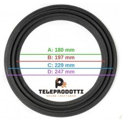 BRT250 Sospensione di ricambio per woofer in tela bordo 250 mm. 25 cm. 10"